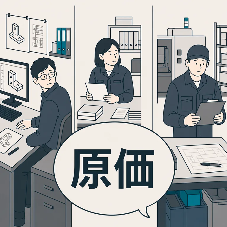 部門を横断して原価を管理統制する仕組みや組織がない
